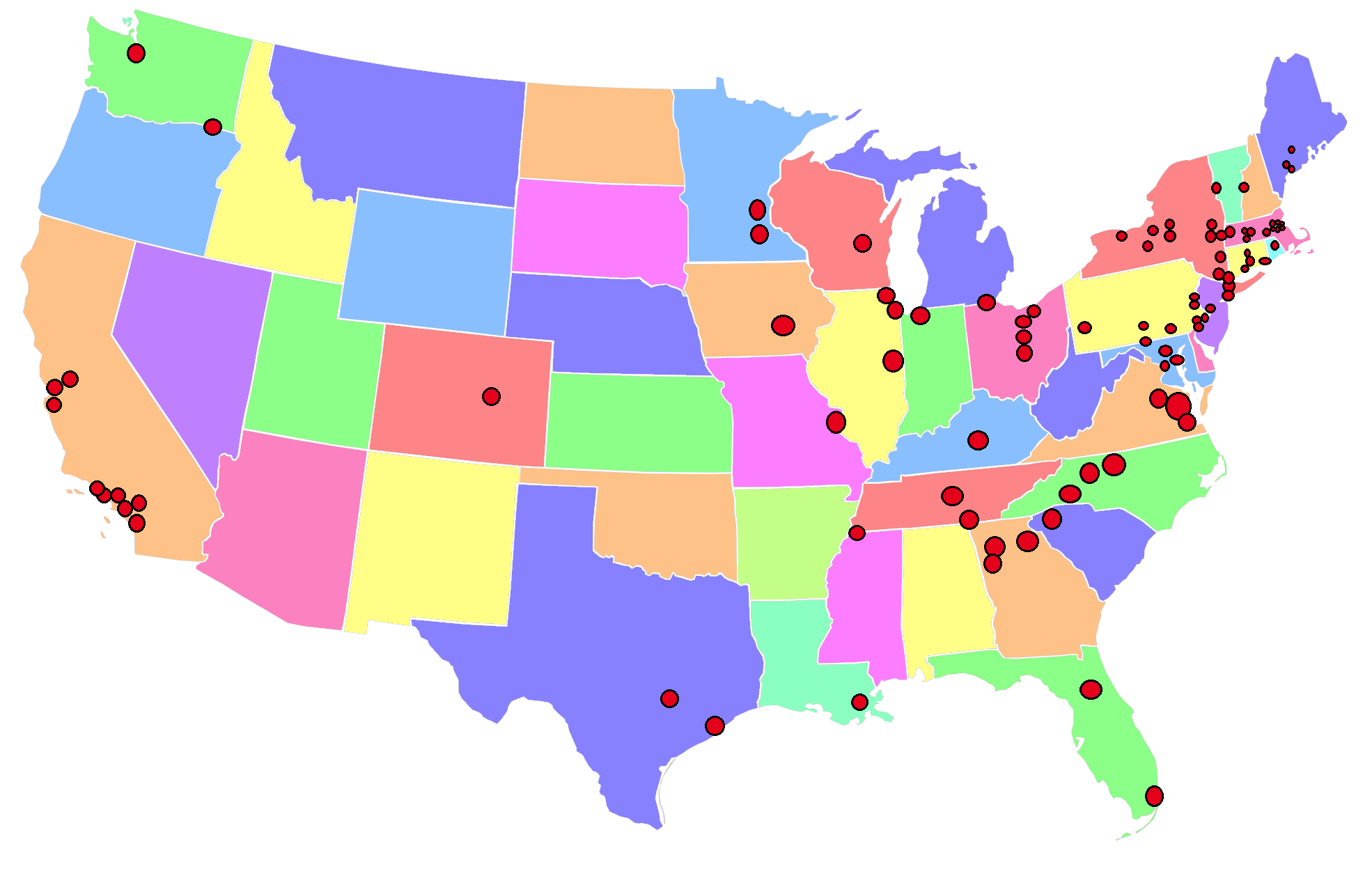 US Alumni Map